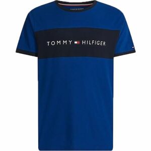 Tommy Hilfiger CN SS TEE LOGO FLAG Pánské tričko, modrá, velikost