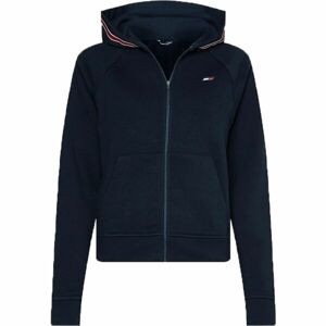 Tommy Hilfiger REGULAR TOMMY TAPE ZIPPER HOODIE Dámská mikina, tmavě modrá, velikost