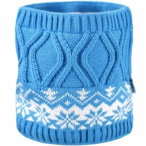 Kama NÁKRČNÍK SB15 Dětský pletený nákrčník, světle modrá, velikost