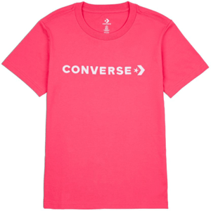 Converse CF STRIP WORDMARK SS TEE Dámské tričko, růžová, velikost