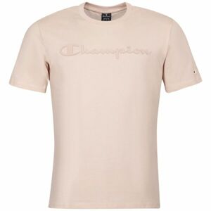 Champion CREWNECK LOGO T-SHIRT Pánské tričko, růžová, velikost