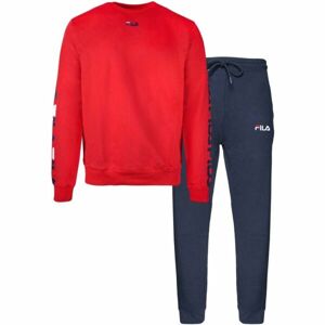 Fila BRUSHED COTTON FLEECE CREW Pánské pyžamo, tmavě modrá, velikost