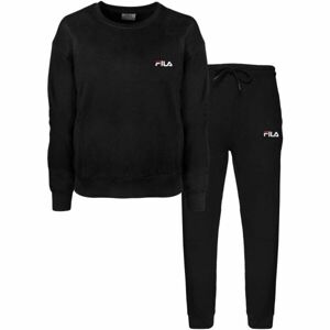 Fila BRUSHED COTTON FLEECE CREW Dámské pyžamo, černá, velikost