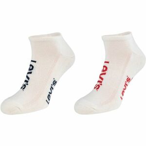 Levi's® LOW CUT SPORT LOGO 2P Unisexové ponožky, bílá, velikost