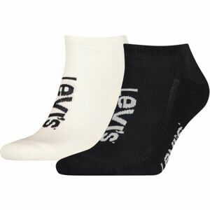 Levi's® LOW CUT SPORT LOGO 2P Unisexové ponožky, černá, velikost