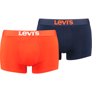 Levi's® MEN SOLID BASIC TRUNK 2P Pánské boxerky, oranžová, velikost