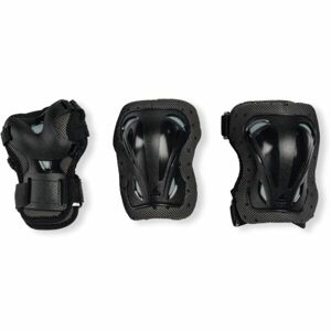 Rollerblade SKATE GEAR JUNIOR 3 PACK Sada inline dětských chráničů, černá, velikost