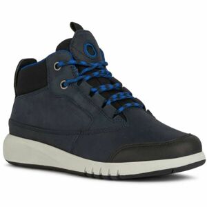 Geox J AERANTER B. Chlapecké kotníkové boty, tmavě modrá, velikost