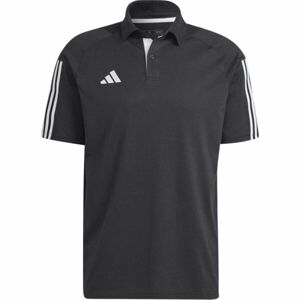 adidas TIRO 23 POLO SHIRT Pánská polo košile, černá, velikost