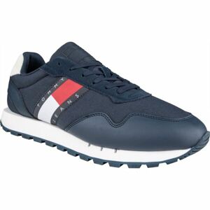 Tommy Hilfiger RETRO LEATHER TJM RUNNER Pánská volnočasová obuv, tmavě modrá, velikost