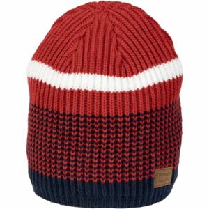Finmark WINTER HAT Zimní pletená čepice, červená, velikost