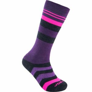 Sensor SLOPE MERINO Dětské ponožky, fialová, velikost