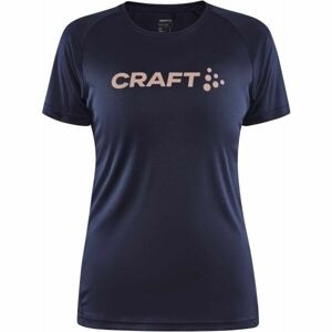 Craft CORE ESSENCE LOGO TEE W Dámské funkční triko, tmavě modrá, velikost