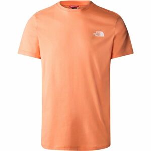 The North Face SIMPLE DOME M Pánské tričko s krátkým rukávem, oranžová, velikost