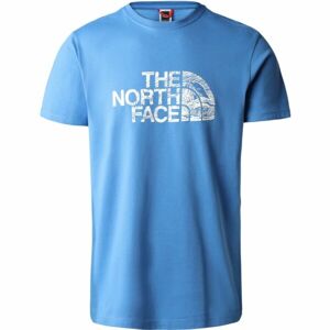 The North Face WOODCUT M Pánské triko, modrá, velikost