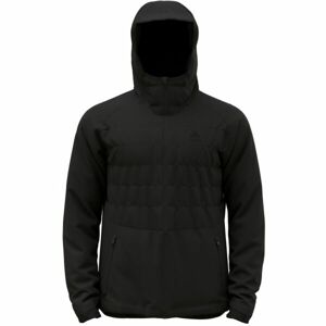 Odlo M ASCENT S-THERMIC HOODED INSULATED JACKET Pánská bunda, černá, velikost