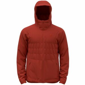 Odlo M ASCENT S-THERMIC HOODED INSULATED JACKET Pánská bunda, červená, velikost