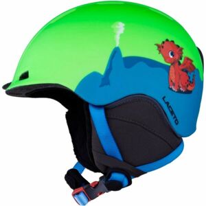 Laceto DRAGON Dětská lyžařská helma, zelená, velikost