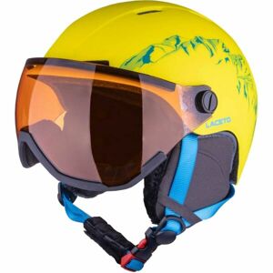 Laceto MOUNT Dětská lyžařská helma, žlutá, velikost