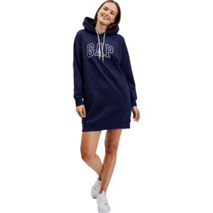 GAP HOODIE DRESS Dámské mikinové šaty, tmavě modrá, velikost