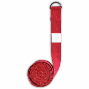 YOGGYS YOGA BELT Protahovací pásek, červená, velikost