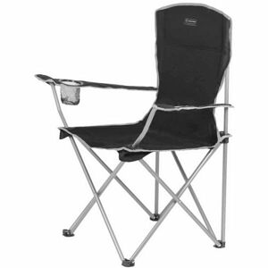 HIGHLANDER MORAY Skládací židle s opěrkami, černá, velikost