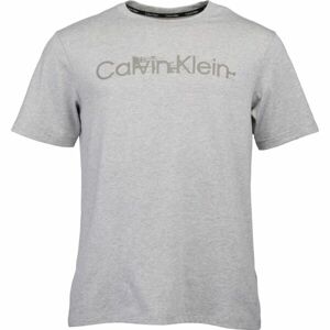 Calvin Klein ESSENTIALS PW S/S Pánské tričko, šedá, velikost