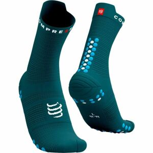 Compressport PRO RACING SOCK v4.0 RUN HIGH Běžecké ponožky, tmavě zelená, velikost