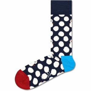 HAPPY SOCKS BIG DOT SNOWMAN Klasické ponožky, tmavě modrá, velikost