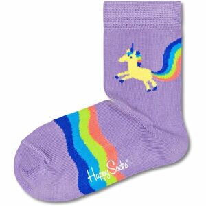 HAPPY SOCKS RAINBOW TAIL Dětské ponožky, fialová, velikost