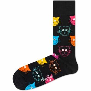 HAPPY SOCKS CAT Klasické ponožky, černá, velikost