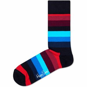 HAPPY SOCKS STRIPE Klasické ponožky, černá, velikost
