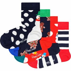 HAPPY SOCKS HOLIDAY GIFT SET 4P Dětské ponožky, mix, velikost