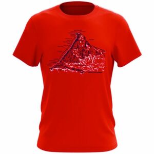 Northfinder JEFFERSON Pánské tričko, červená, velikost