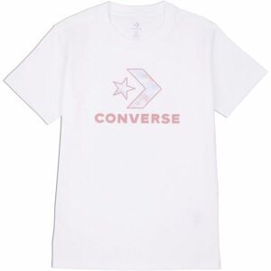Converse SEASONAL STAR CHEVRON SS TEE Dámské tričko, bílá, velikost