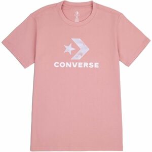 Converse SEASONAL STAR CHEVRON SS TEE Dámské tričko, růžová, velikost