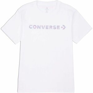 Converse WORDMARK SS TEE Dámské tričko, bílá, velikost