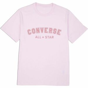 Converse CLASSIC FIT ALL STAR SINGLE SCREEN PRINT TEE Unisexové tričko, růžová, velikost