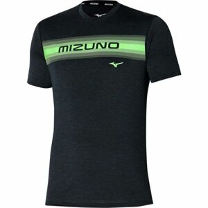 Mizuno CORE MIZUNO TEE Pánské běžecké tričko, černá, velikost