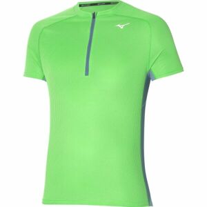 Mizuno TRAIL DRYAEROFLOW HZ TEE Pánské běžecké tričko, světle zelená, velikost