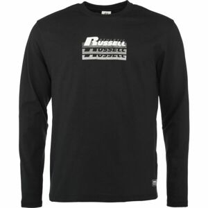 Russell Athletic LONG SLEEVE TEE SHIRT M Pánské tričko, černá, velikost