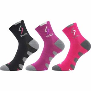 Voxx S-TRONIK 3P Dívčí ponožky, černá, velikost