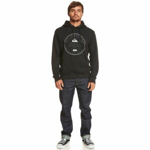 Quiksilver CIRCLE TRIM HOOD Pánská mikina, černá, velikost