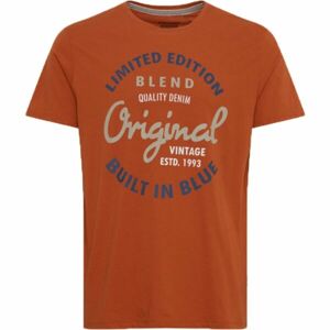 BLEND REGULAR FIT Pánské tričko, oranžová, velikost