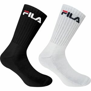 Fila NORMAL PLAIN HALF TERRY 2 PCS Sportovní ponožky, černá, velikost