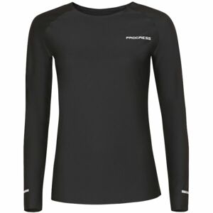 PROGRESS SKINNER LS Dámské lepené sportovní triko, černá, velikost