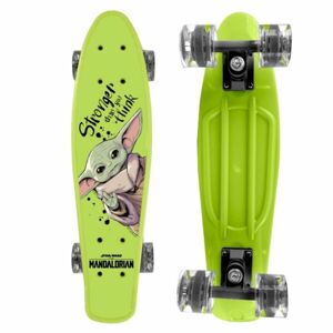Disney GROGU Skateboard (fishboard), světle zelená, velikost