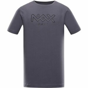 NAX LETAD Pánské triko, tmavě šedá, velikost