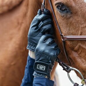 PROGRESS EQ PRO-RIDING GLOVES Dámské jezdecké rukavice, černá, velikost