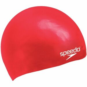 Speedo MOULDED SILC CAP JU Juniorská plavecká čepice, červená, velikost